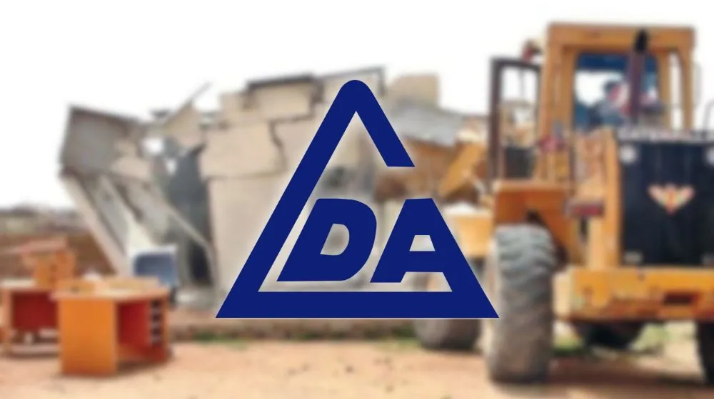 LDA logo describing demolishing illegal housing schemes